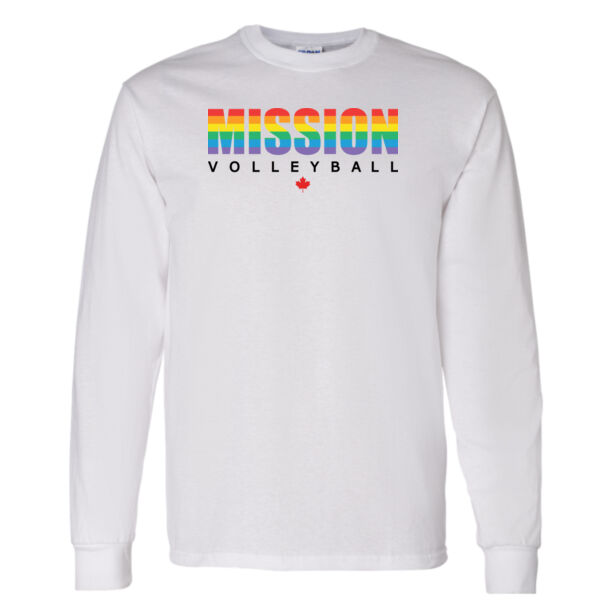 Gildan Unisex Pride Text Printed Long Sleeve Thumbnail