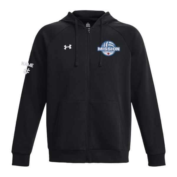 UA Unisex Emblem Embroidered Rival Full Zip Thumbnail
